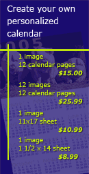 Let us help you create your own custom calender